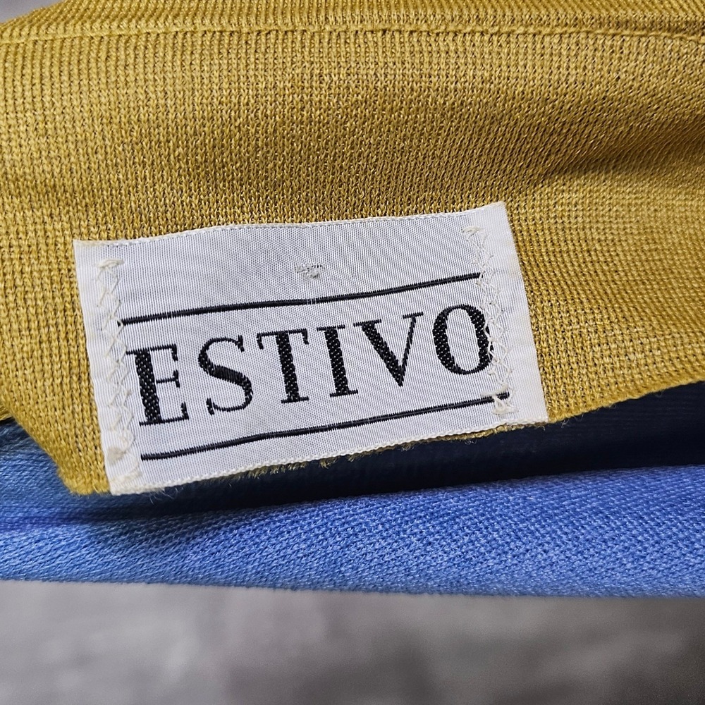 Vintage 70s ESTIVO Colorblock Maxi Duster Vest Open Front Mod Disco Hostess S - Picture 7 of 7